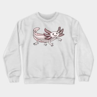 Amphibians - Axolotol - Albino Pink Crewneck Sweatshirt